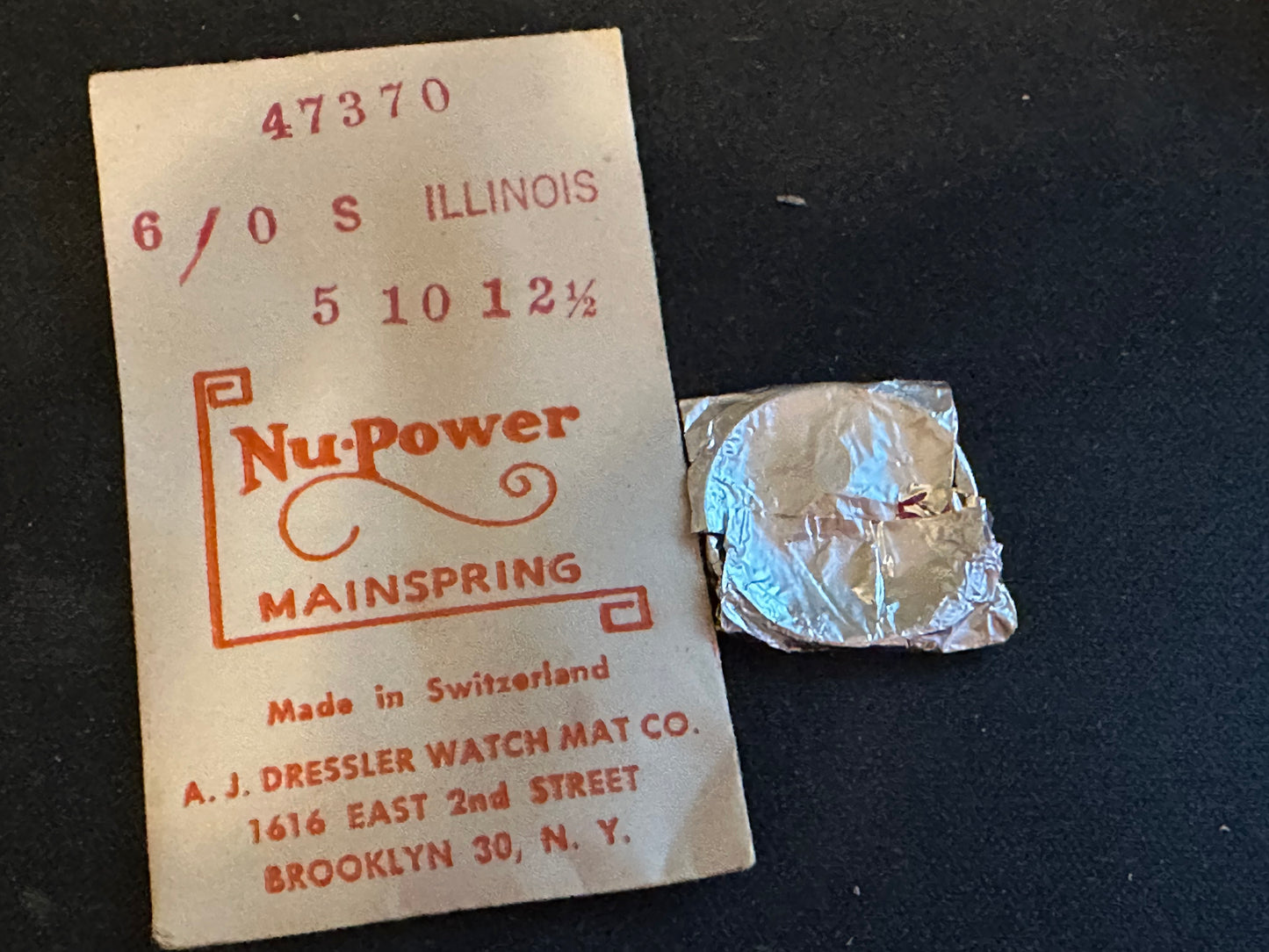 NuPower Mainspring for 6/0s Illinois No. 47370 - Steel
