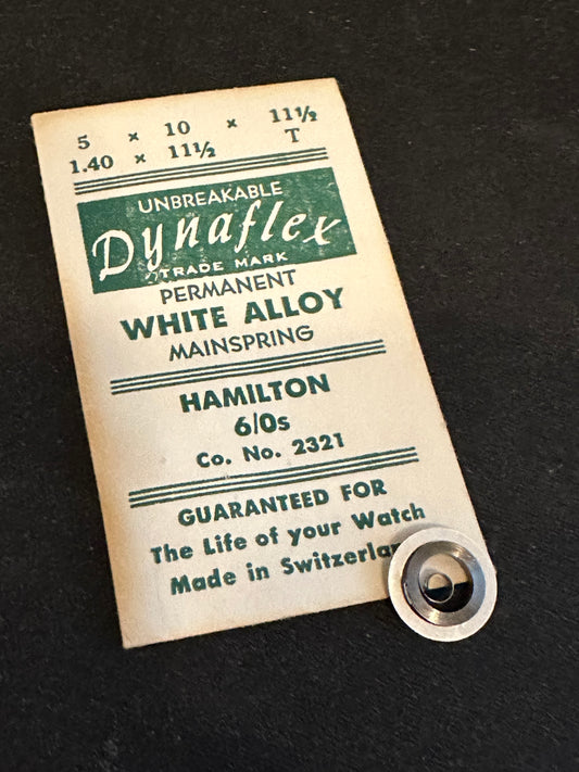 Dynaflex Mainspring for 6/0s Hamilton No. 2321 - Alloy