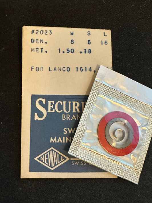Newall Security Mainspring #2023 for Lanco caliber 1514, 1522 - Alloy