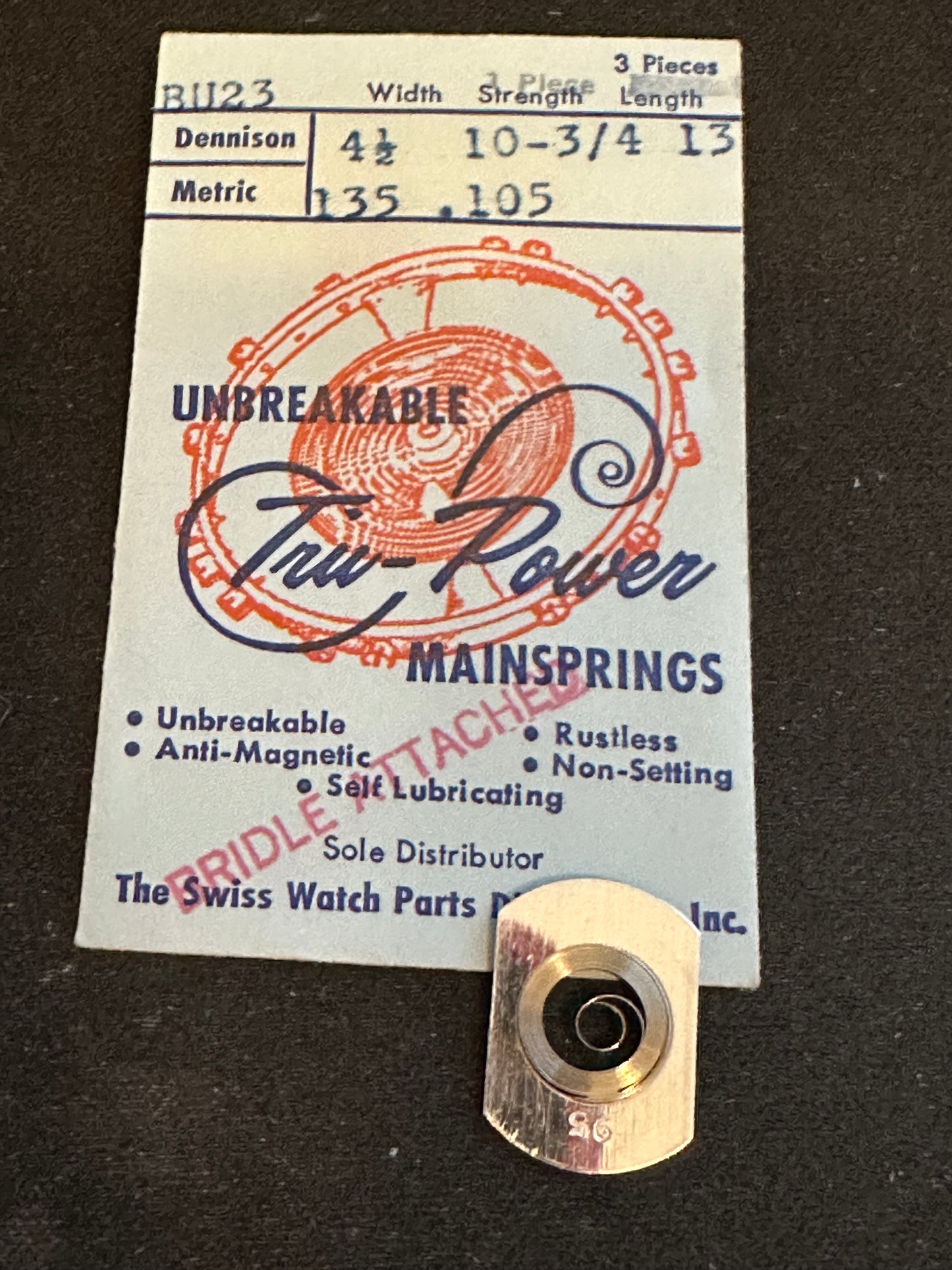 Tru-Power Mainspring BU23 for Eterna 1436 automatic - Alloy