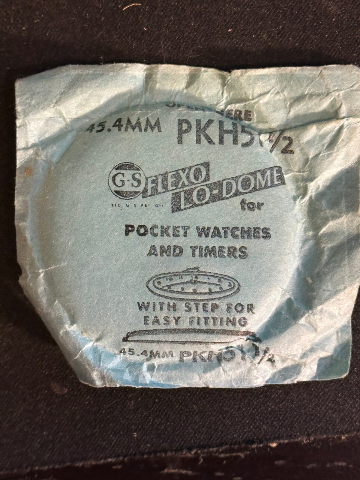 GS PKH51½ Pocket Watch Crystal 45.4mm - New