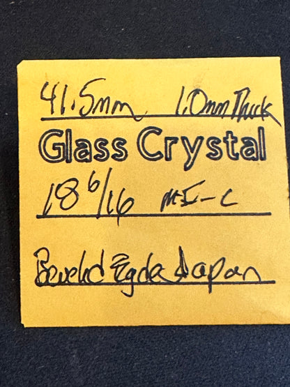 Vintage Beveled Glass Pocket Watch Crystal 18-6/16 (~41.5mm) - NOS