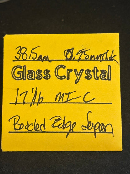 Vintage Beveled Glass Pocket Watch Crystal 17-1/16 (~38.5mm) - NOS