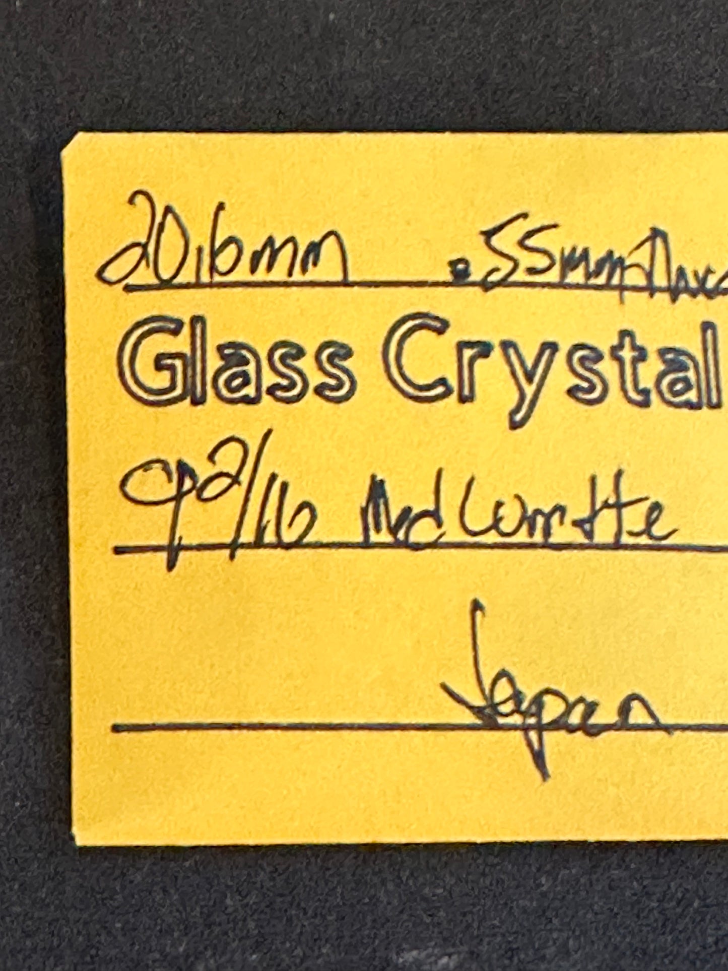 OSI Vintage Glass Pendant Watch Crystal 9-2/16 (~20.6mm) - NOS