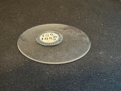 Vintage Beveled Glass Pocket Watch Crystal 18-6/16 (~41.5mm) - NOS
