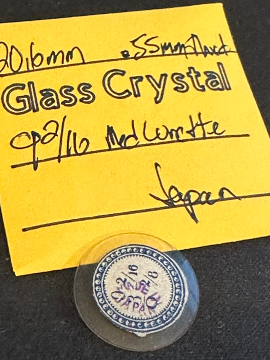 OSI Vintage Glass Pendant Watch Crystal 9-2/16 (~20.6mm) - NOS