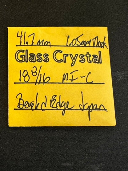 Vintage Beveled Glass Pocket Watch Crystal 18-8/16 (~41.7mm) - NOS