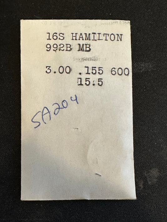 Alloy Mainspring for 16s Hamilton No. 534B / 718050