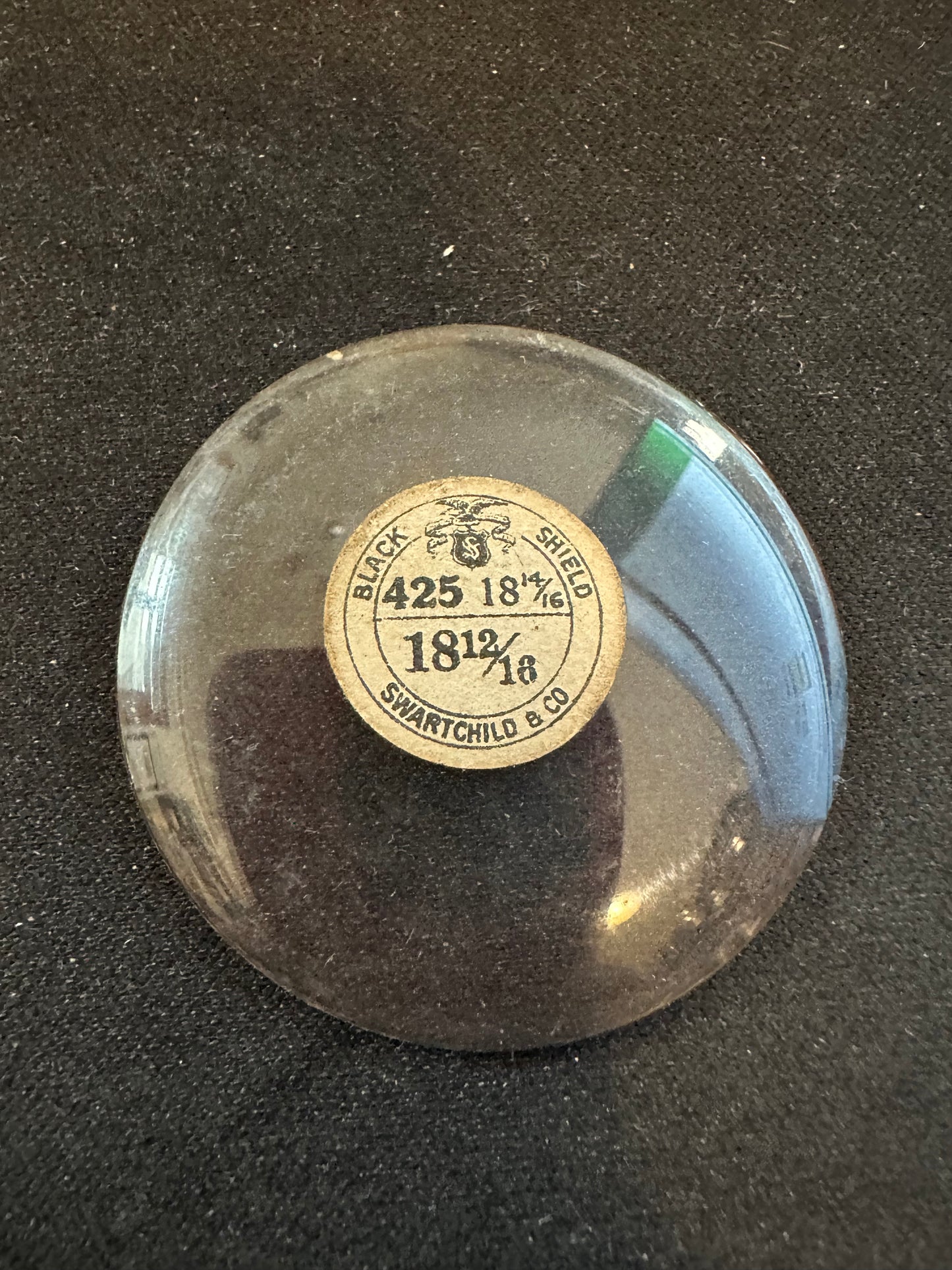 Swartchild Vintage Glass Pocket Watch Crystal 18-14/16 (~42.5mm) - NOS