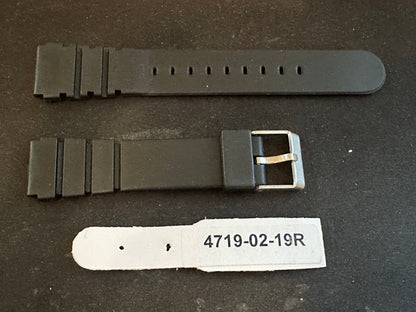 19mm Black Sports / Divers Wrist Watch Strap