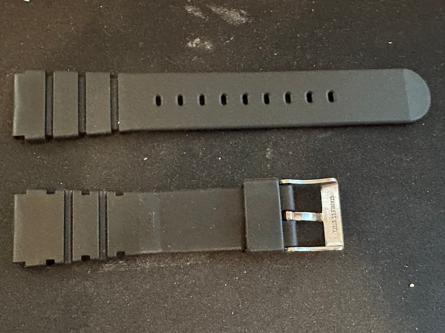 19mm Black Sports / Divers Wrist Watch Strap