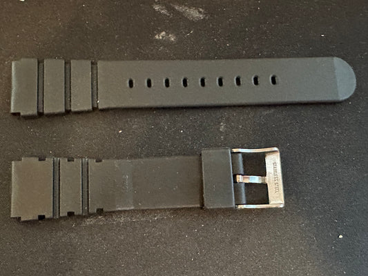 19mm Black Sports / Divers Wrist Watch Strap