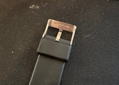 19mm Black Sports / Divers Wrist Watch Strap