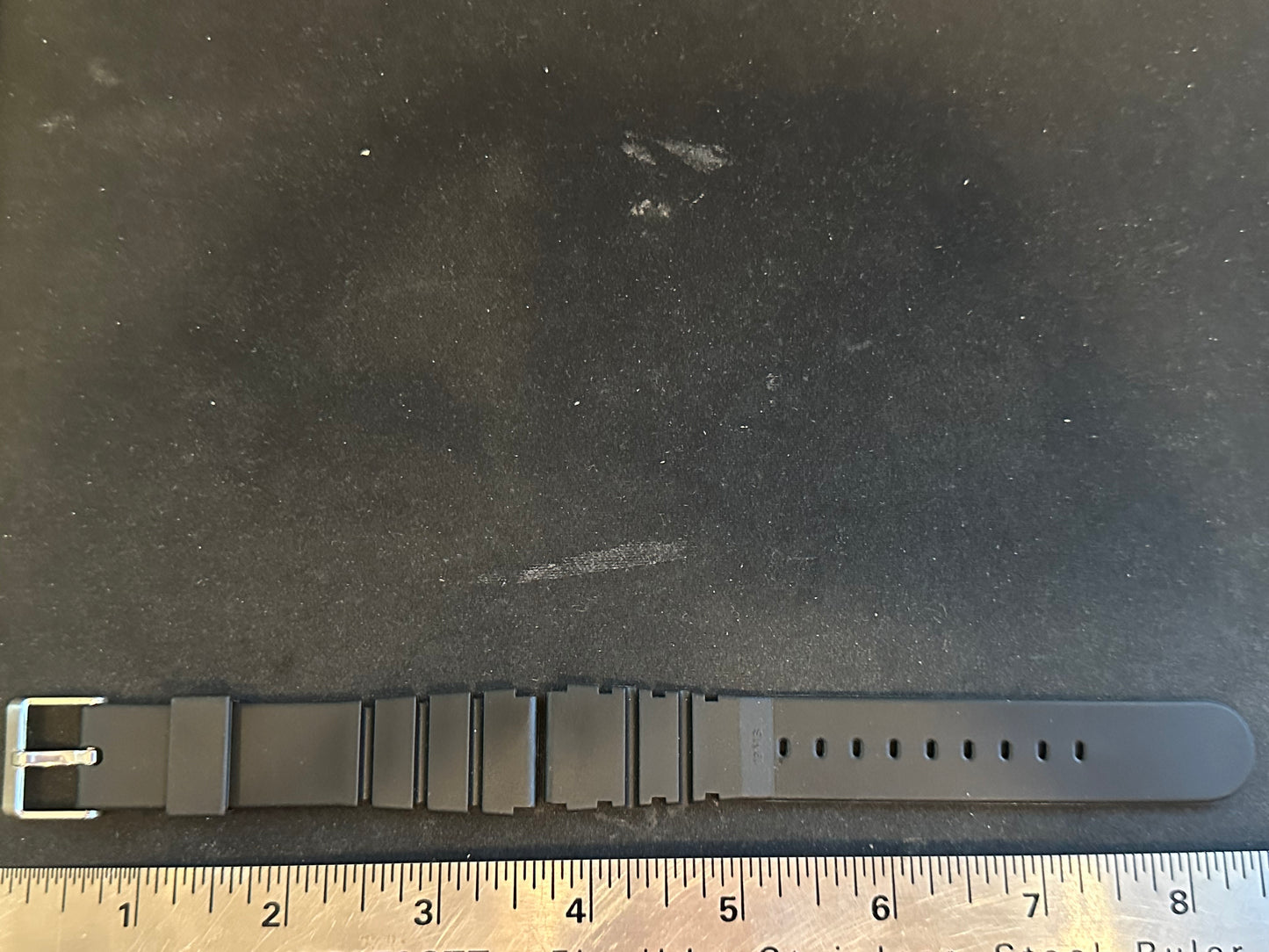 19mm Black Sports / Divers Wrist Watch Strap