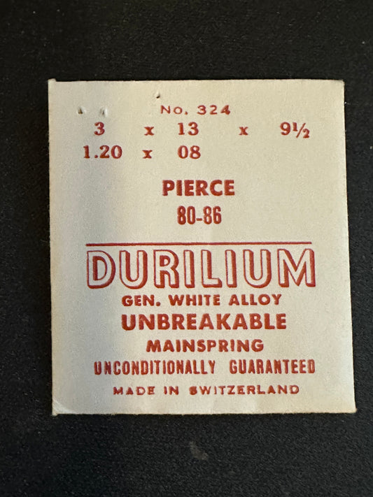 Durilium Mainspring #324 for Pierce 80, 86, 861 - Alloy