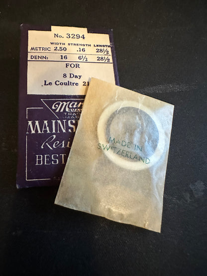 Marco Mainspring #3294 for LeCoultre 8D TIME Caliber 211 / 211M - Steel