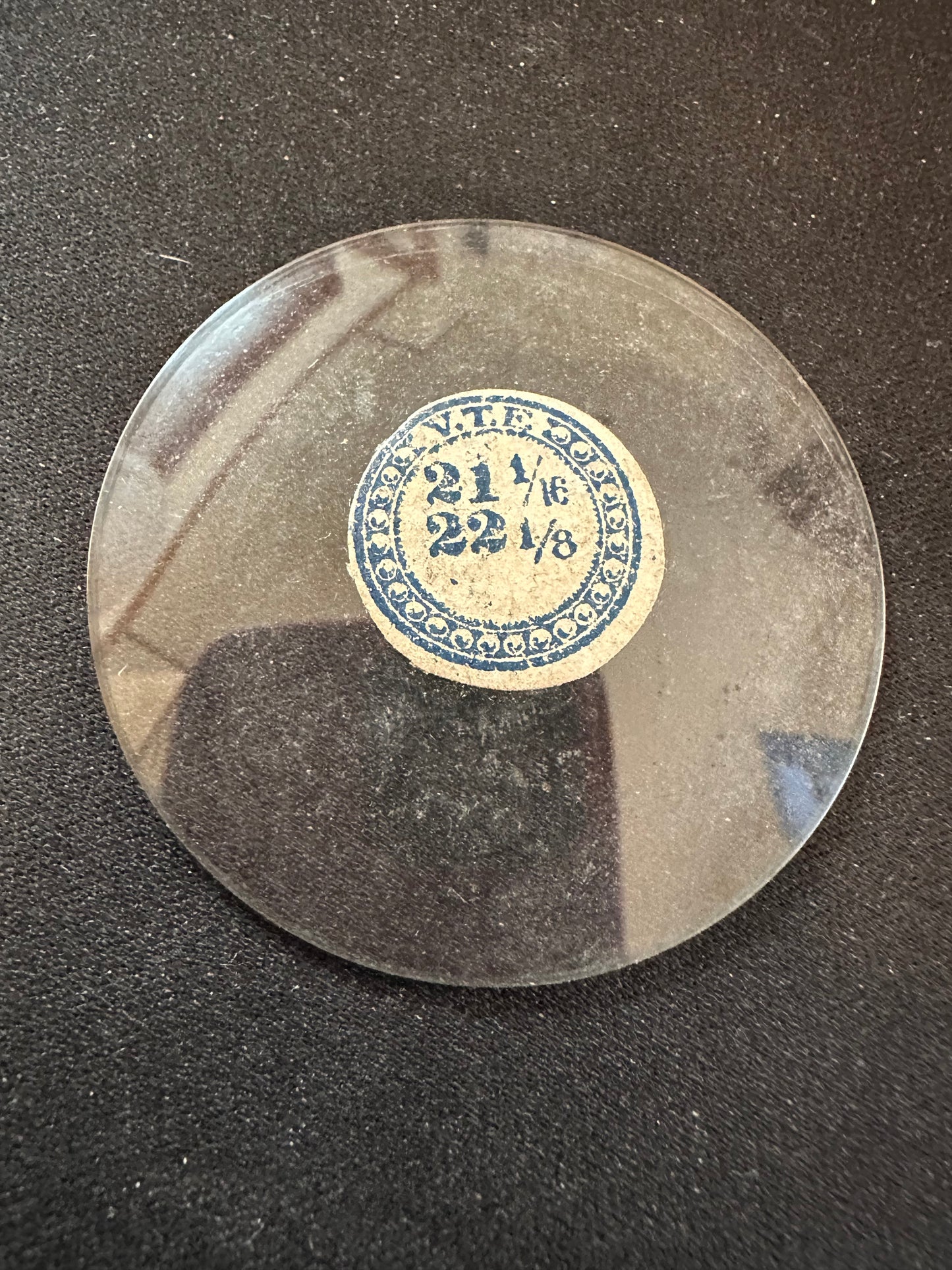 VTF Vintage Glass Pocket Watch Crystal 21-1/16 (~47.5mm) - NOS