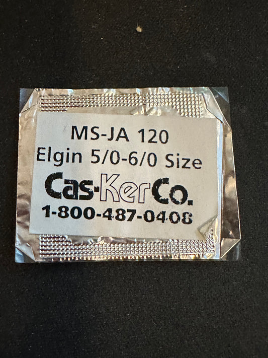 Cas-Ker Mainspring JA120 for 5/0s & 6/0s Elgin Factory No. 2890 / 6098 - Alloy