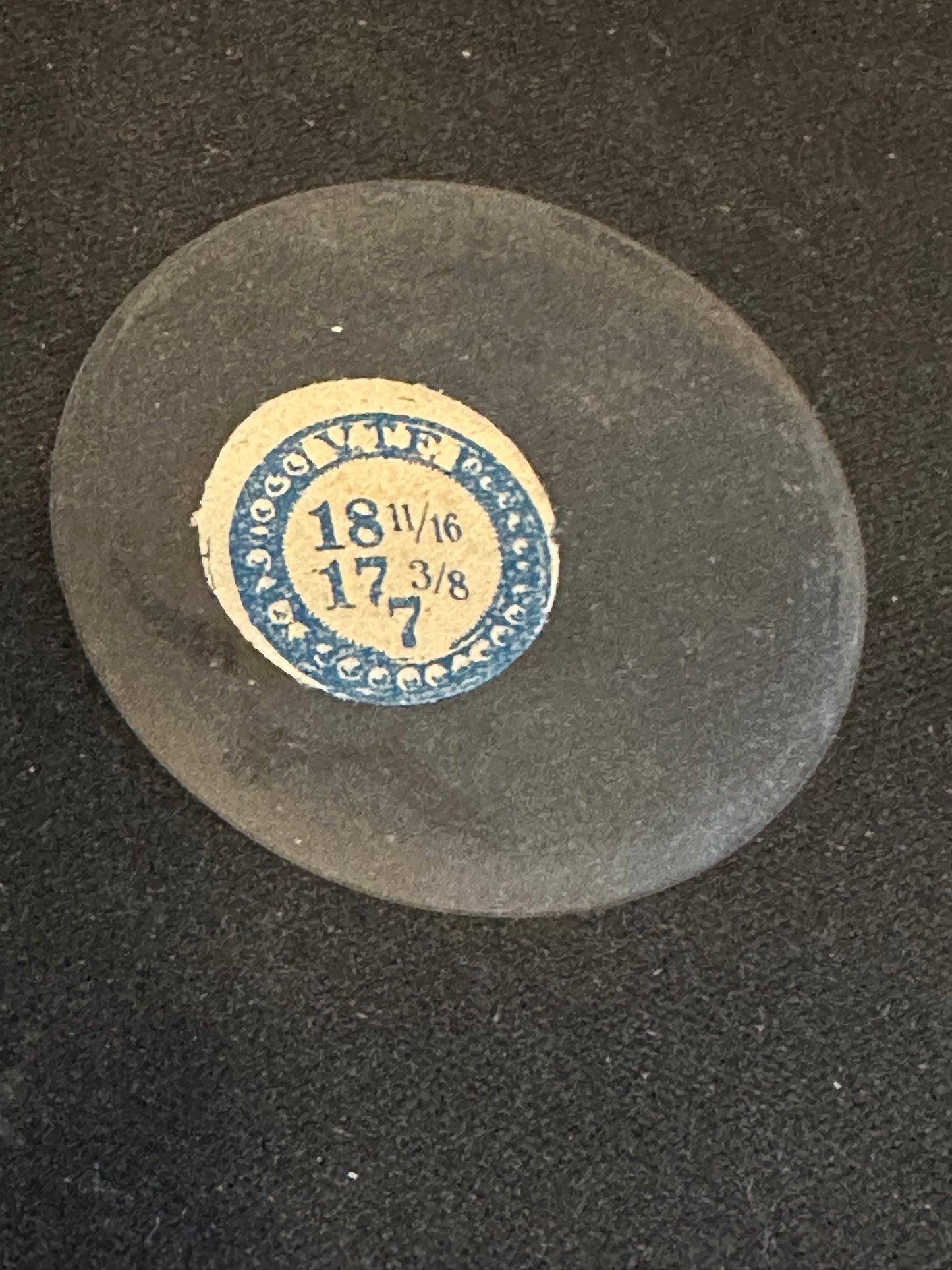 VTF Vintage Glass Hunting Case Watch Crystal 18-11/16 (~42.4mm) - NOS