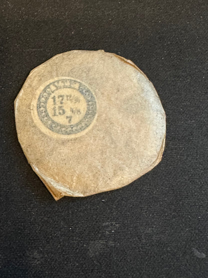 VTF Vintage Glass Hunting Case Watch Crystal 17-12/16 (~40.0mm) - NOS