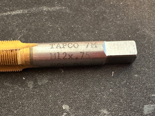 TAPCO HSG D5 Tap, M12 x 0.75, 3 Flutes #44512