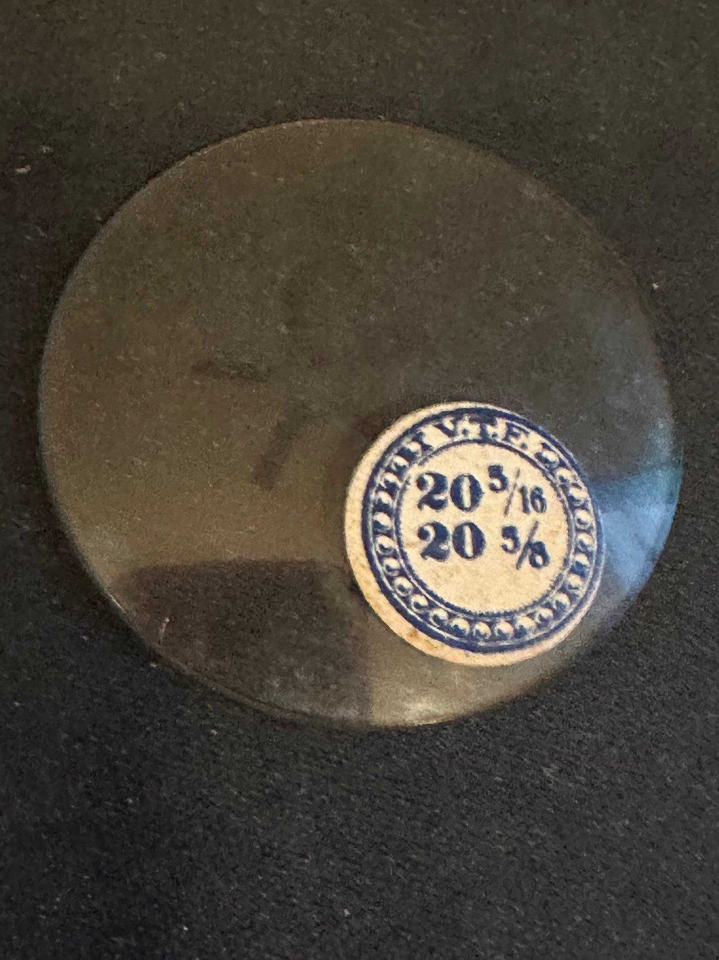 VTF Vintage Glass Pocket Watch Crystal 20-5/16 (~45.8mm) - NOS