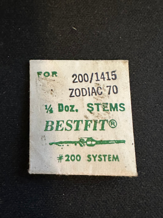 Lot of 2 BESTFIT stems for Zodiac caliber 70 - new in envelope