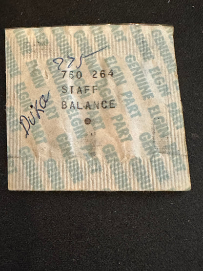 Elgin Factory balance staff for 6/0s grade 760 to 762, 770 to 780 & 780 to 787 movements