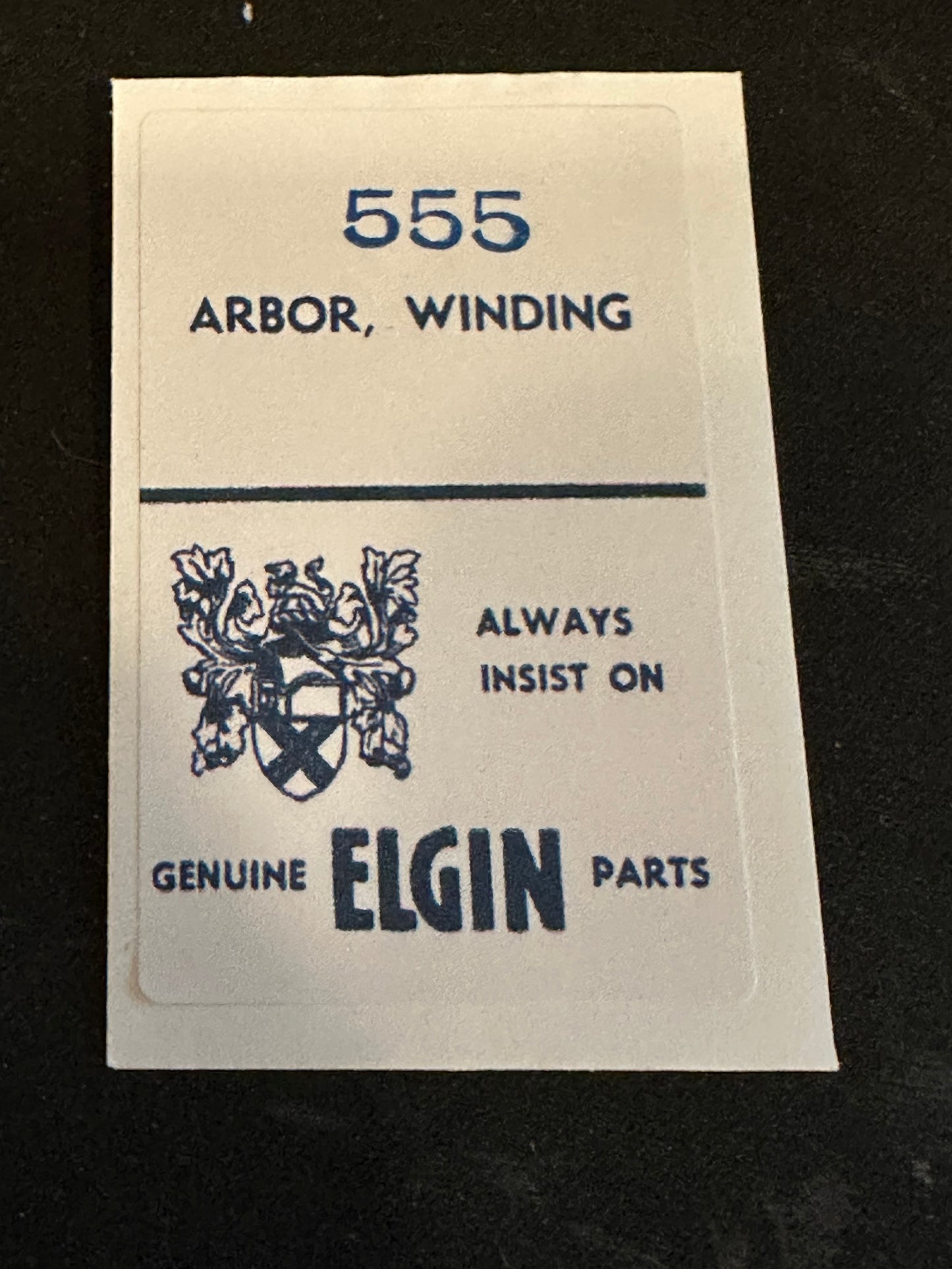 Elgin Factory stem / winding arbor for 8/0s grade 555 movements