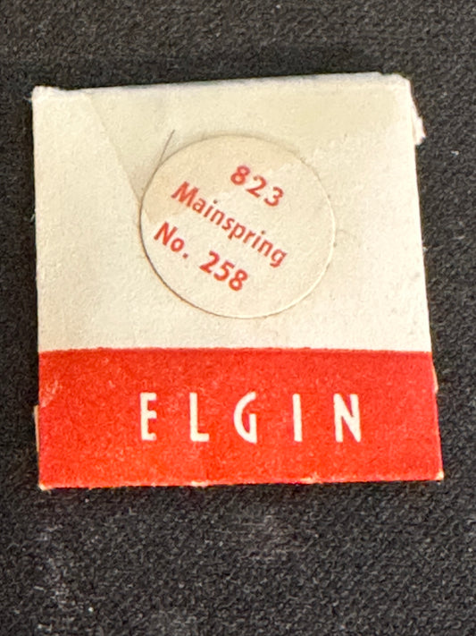 Elgin Factory Mainspring for 5/0s Grade 823, 824 - Alloy
