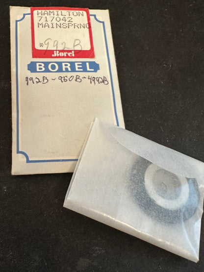 BOREL Mainspring for 16s Hamilton No. 717042 for 992B / 950B - Alloy
