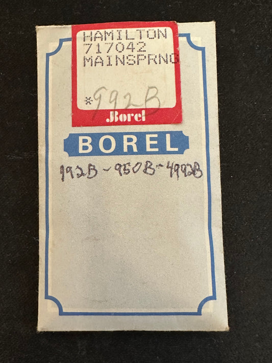 BOREL Mainspring for 16s Hamilton No. 717042 for 992B / 950B - Alloy