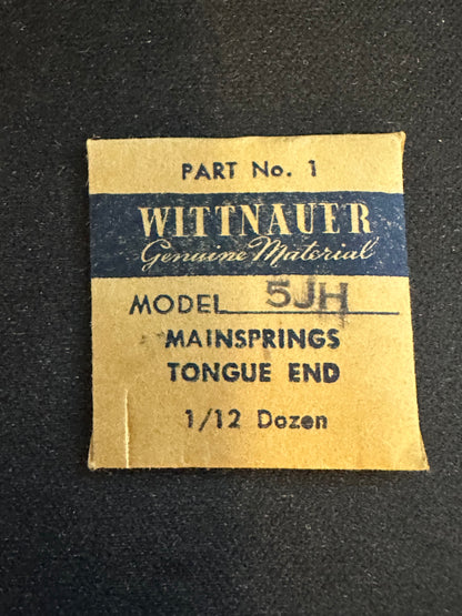 Wittnauer Factory Mainspring for caliber 5JH - Steel
