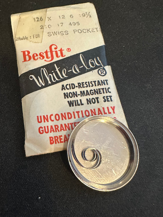 BESTFIT Mainspring 126X for Montilier caliber 64 Pocket Watch - Alloy