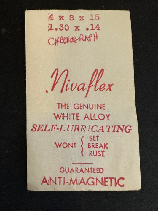 Nivaflex Mainspring for Valjoux caliber 23, 72, 88 Chronograph - Alloy