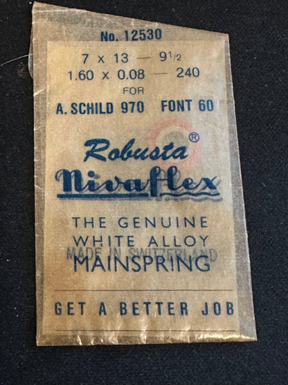 Nivaflex Mainspring 12530 for Font 60, AS 970 - Alloy