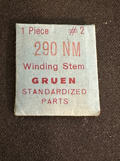 Gruen Factory stem for caliber 290 NM - new in envelope