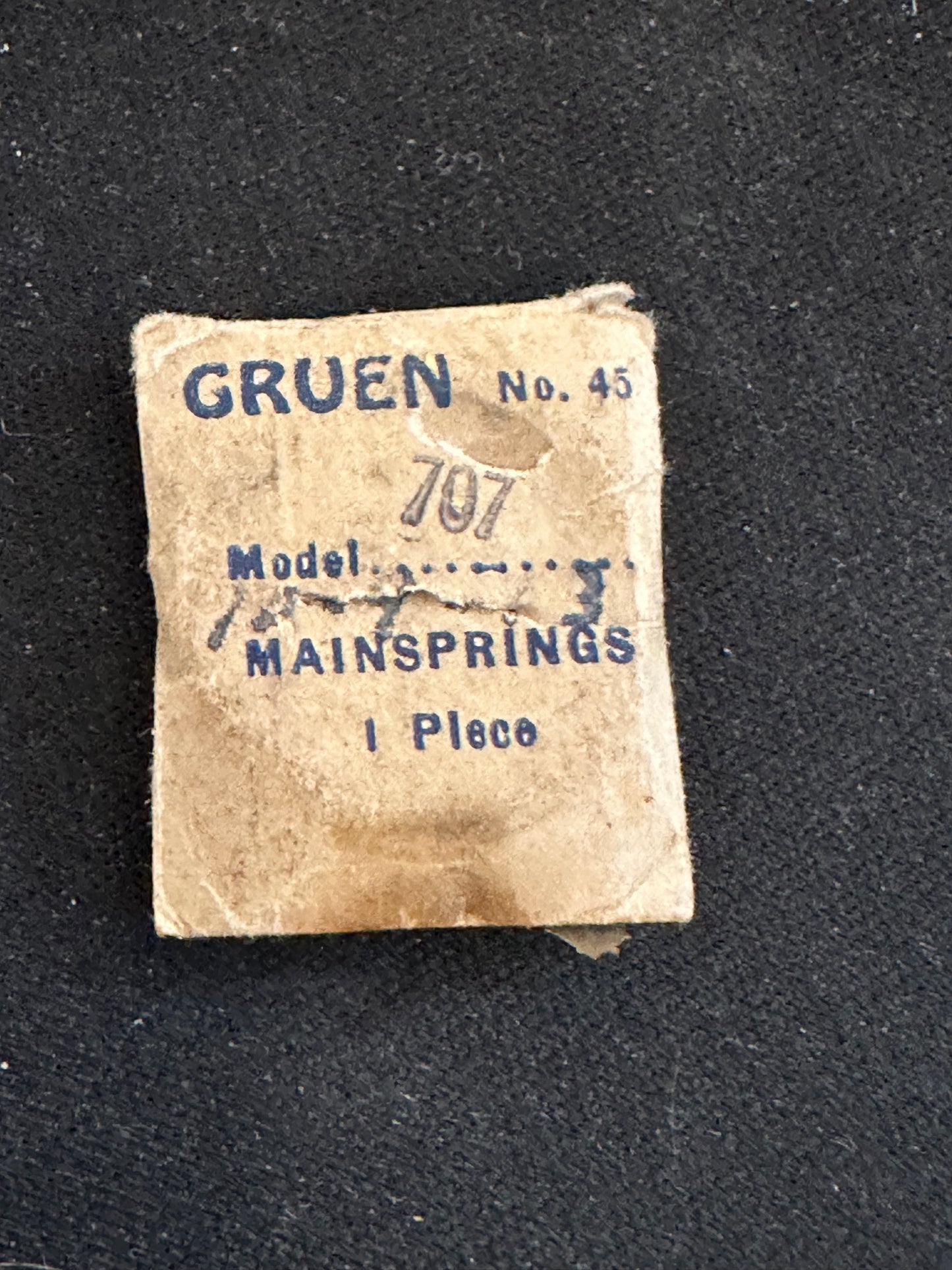 Gruen Factory Mainspring for caliber 707 - steel