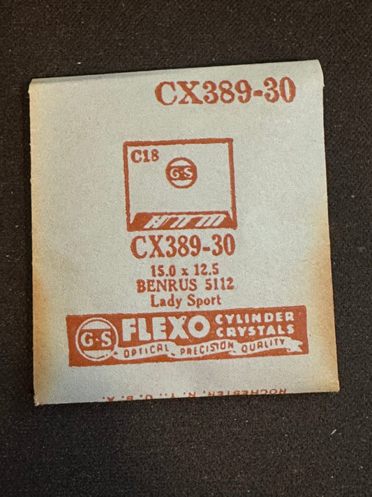 GS CX389 series Fancy Flexo Cylinder Wrist Watch Crystals