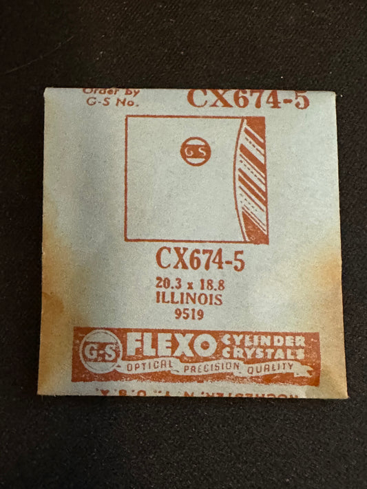 GS CX674 series Fancy Flexo Cylinder Wrist Watch Crystals