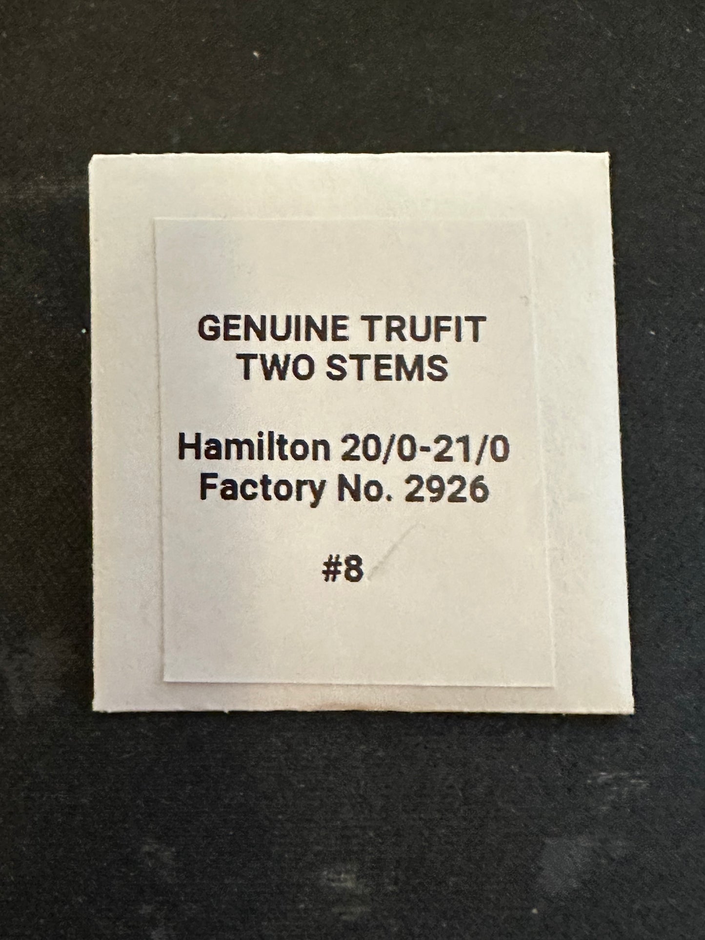 Lot of 2 TRUFIT Stem / Winding Arbors for 20/0s & 21/0s Hamilton No. 614530