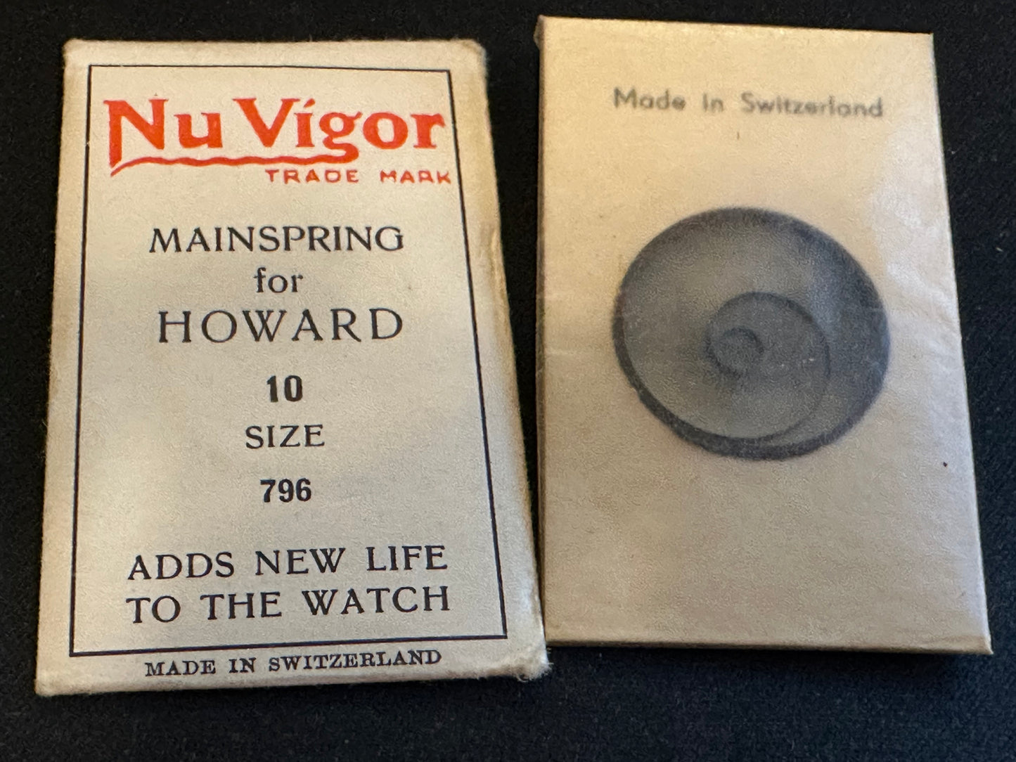 NuVigor Mainspring #451 for Howard 10s Factory No. 796 - Steel