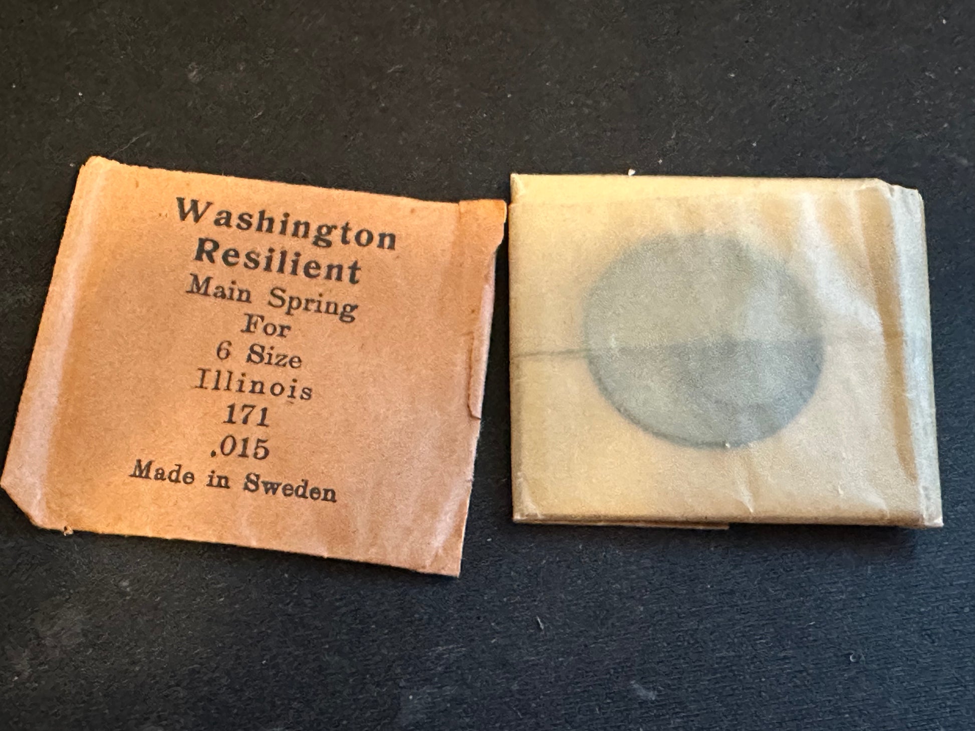 Washington Resilient Mainspring for Illinois 6s Factory No. 47353 - St ...
