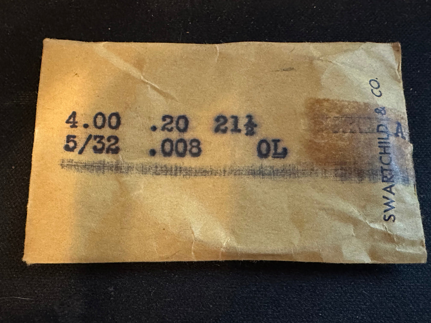 Swartchild Black Shield Alarm Clock Mainspring 4.00 x .20 mm x 21½ Junghans 59 / 60