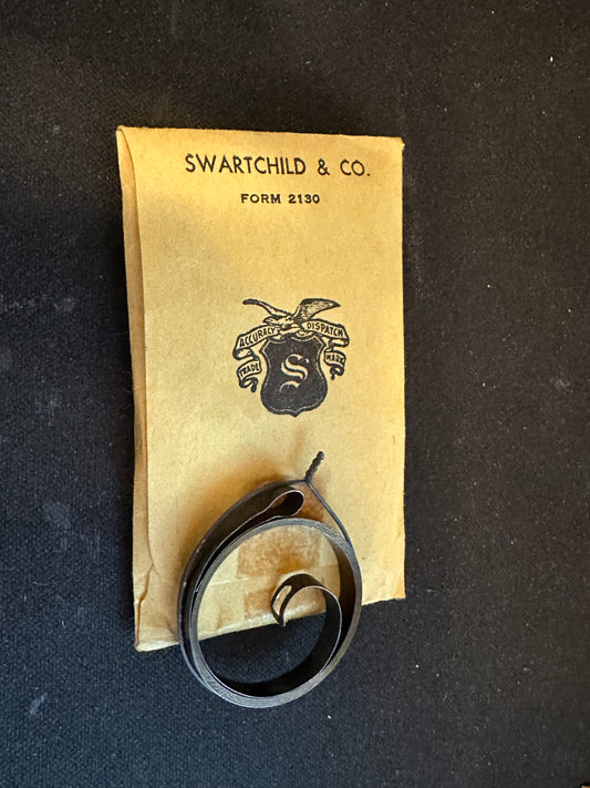 Swartchild Black Shield Alarm Clock Mainspring 4.00 x .20 mm x 21½ Junghans 59 / 60