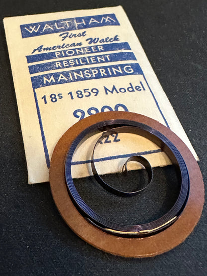 Waltham Factory Mainspring for 18s Model 1859 No. 2200 - Steel