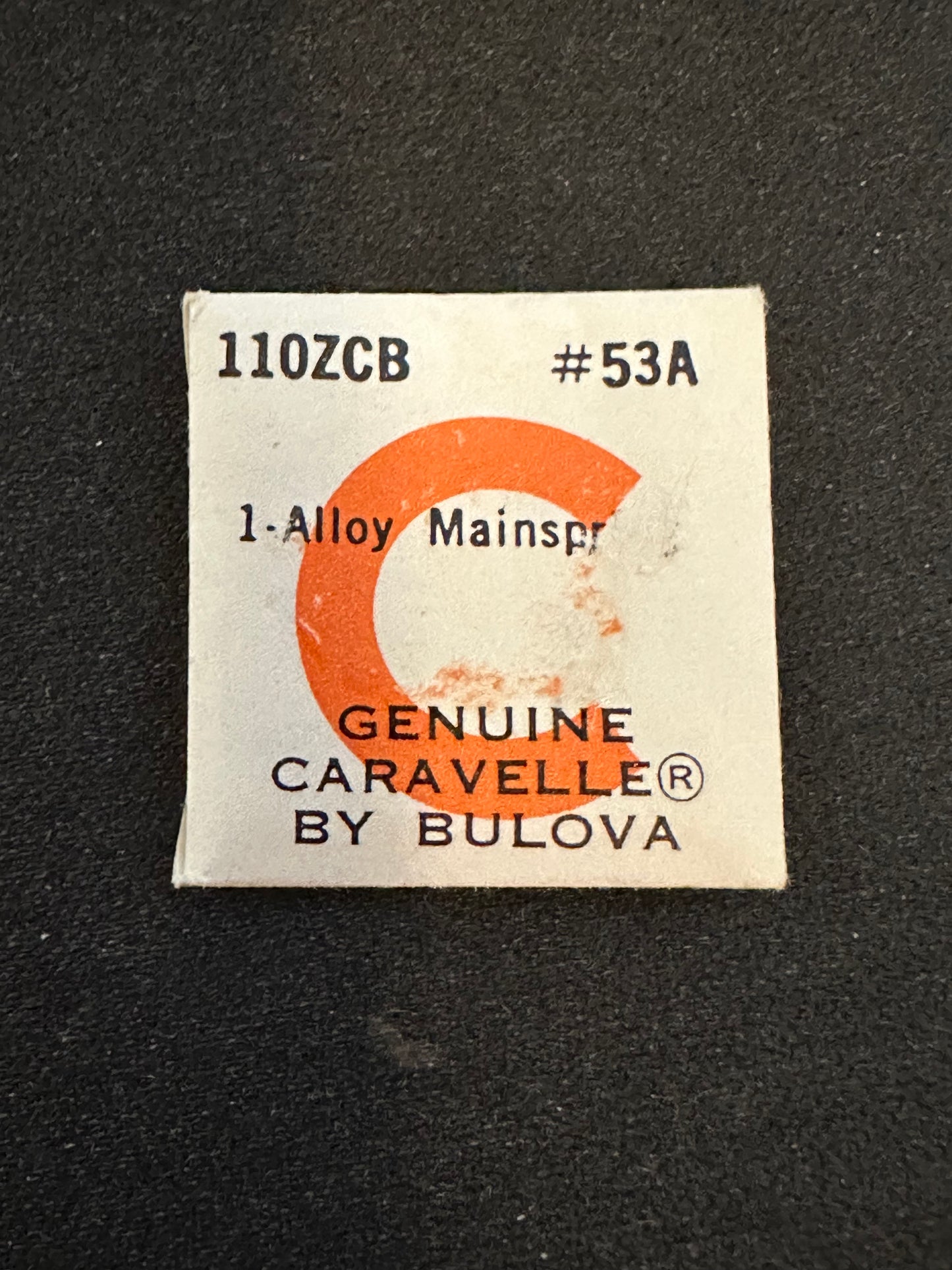 Bulova Factory Mainspring for Caravelle caliber 11OZCB - Alloy