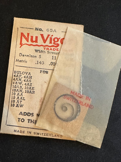 NuVigor Mainspring No. 64A for Bulova 10AB, 10AE, 10AN, 10AR, 10AA, 10AAL, 10AT, 10AW - Steel