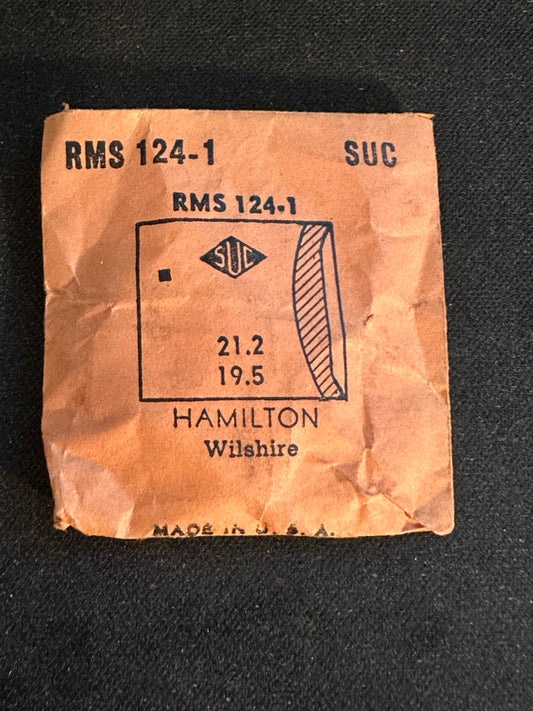 SUC Rocket Crystal RMS 124-1 for HAMILTON Wilshire - 21.2 x 19.5mm - New