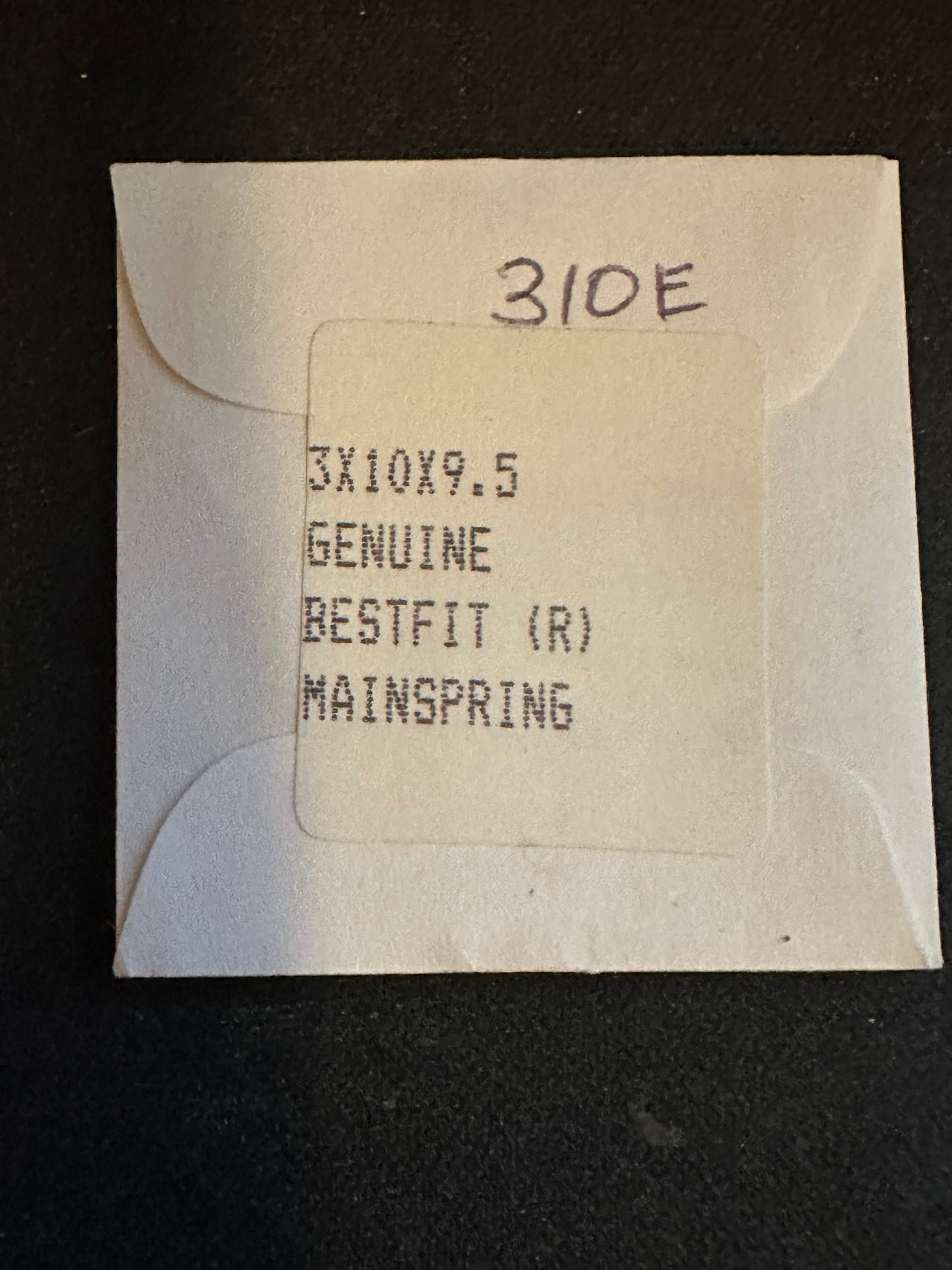 BESTFIT Mainspring 310E for AS 495, Enicar 90, Freco 90F, Gruen 430, 431, 435, 440 - Alloy